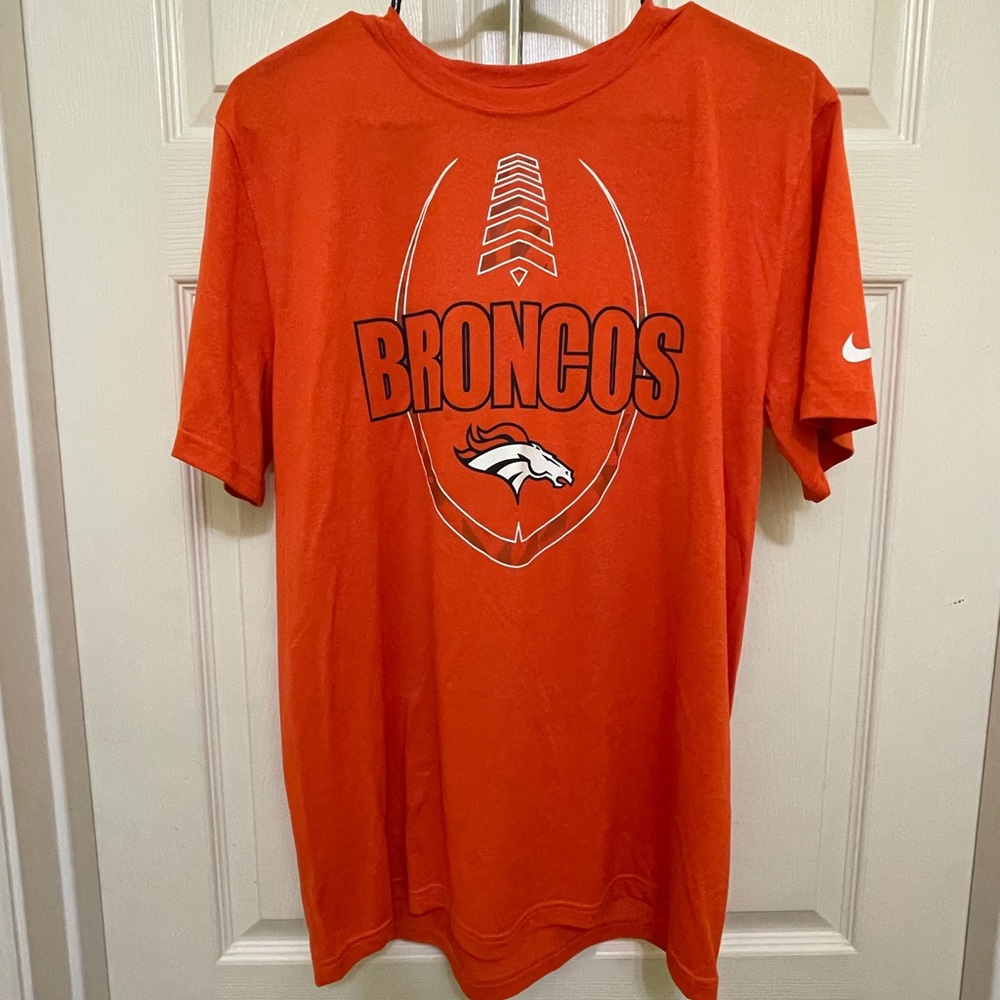 Nike Tee Orange Broncos Sz L